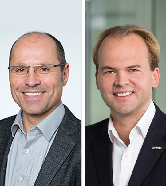 SMATRICS EnBW Geschäftsführung Thomas Landsbek und Hauke Hinrichs (von links nach rechts)