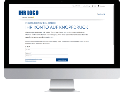 White Label Website - Registrierung Ladenetz