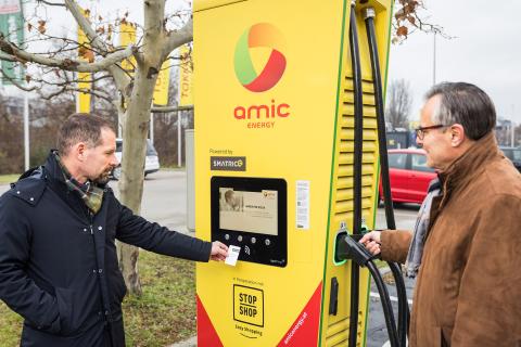 AMIC Energy Ladeinfrastruktur an Retail Standorten